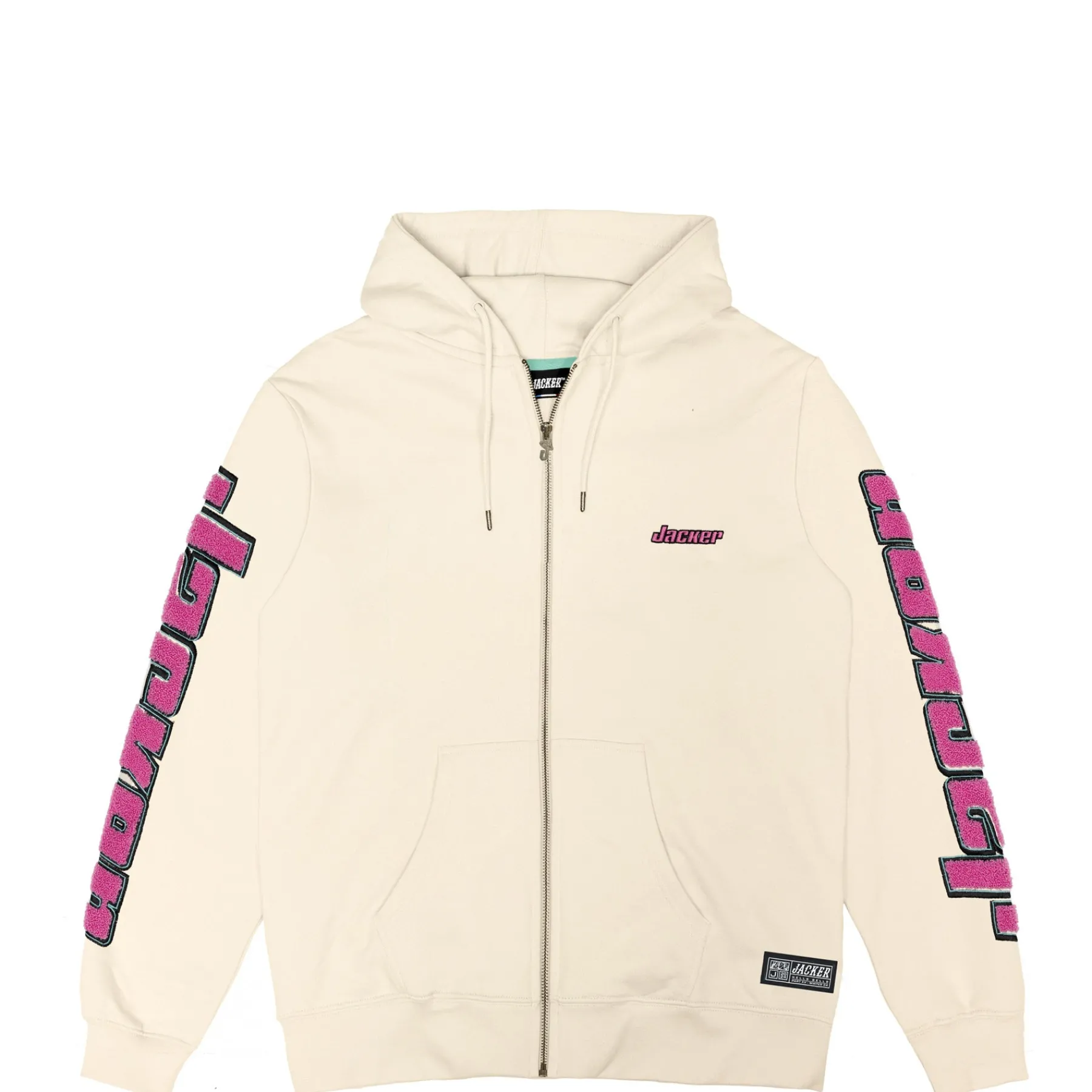 Sweats|JACKER ABSOLEM ZIPPED HOODIE - BEIGE