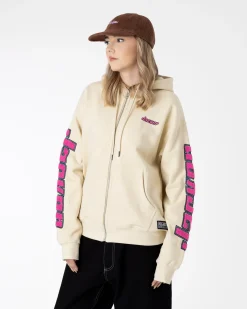 Sweats|JACKER ABSOLEM ZIPPED HOODIE - BEIGE