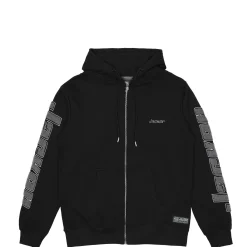 Sweats|JACKER ABSOLEM ZIPPED HOODIE - BLACK