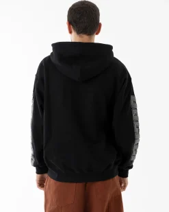 Sweats|JACKER ABSOLEM ZIPPED HOODIE - BLACK