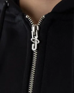 Sweats|JACKER ABSOLEM ZIPPED HOODIE - BLACK