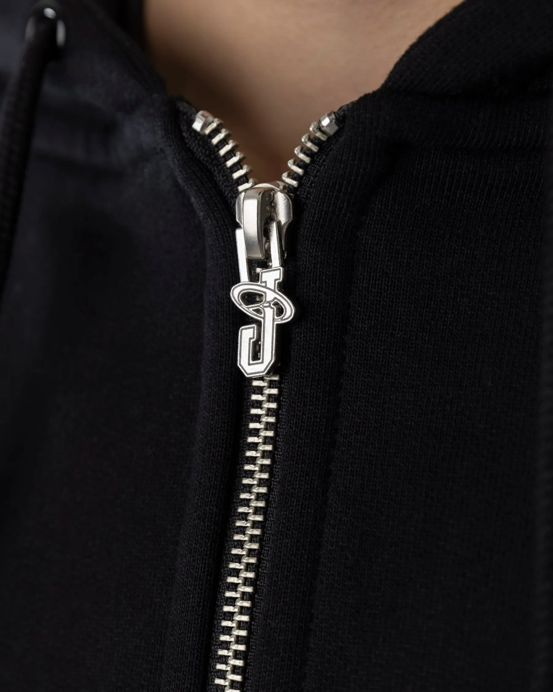 Sweats|JACKER ABSOLEM ZIPPED HOODIE - BLACK