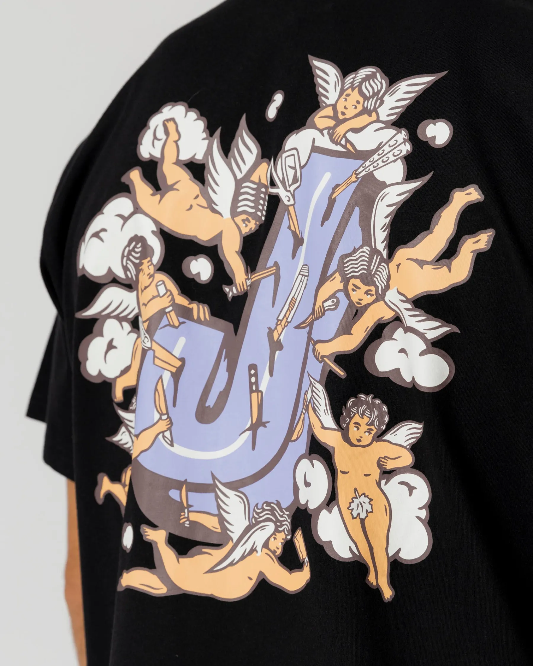 T-shirts|JACKER ANGELS T-SHIRT - BLACK