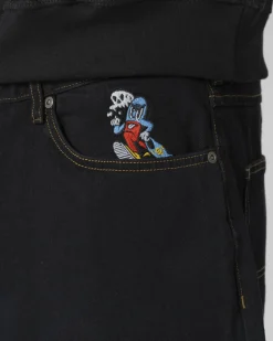 Pantalons & Shorts|Denim|JACKER BIG PHARMA DENIM BAGGY PANT - BLACK