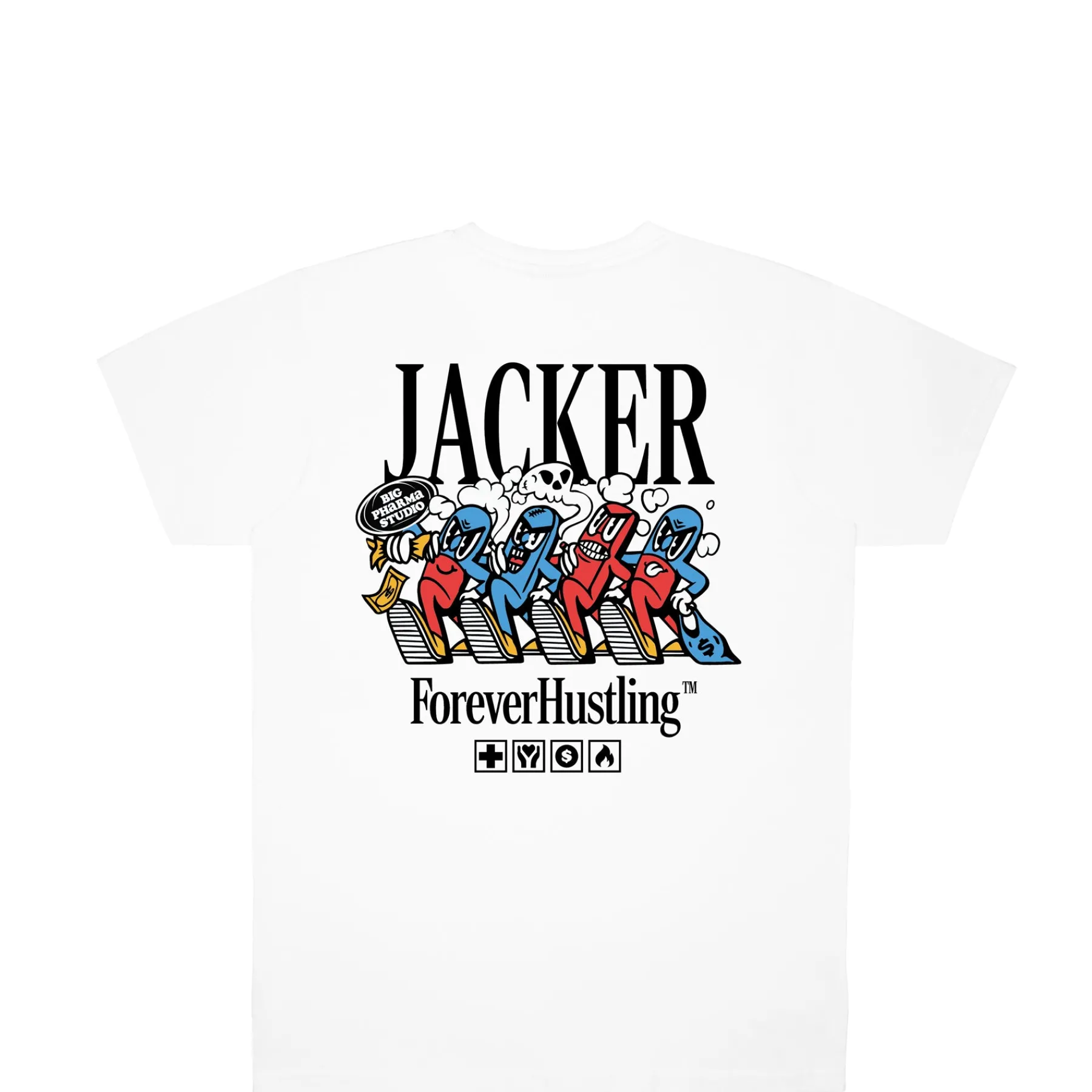T-shirts|JACKER BIG PHARMA T-SHIRT - WHITE