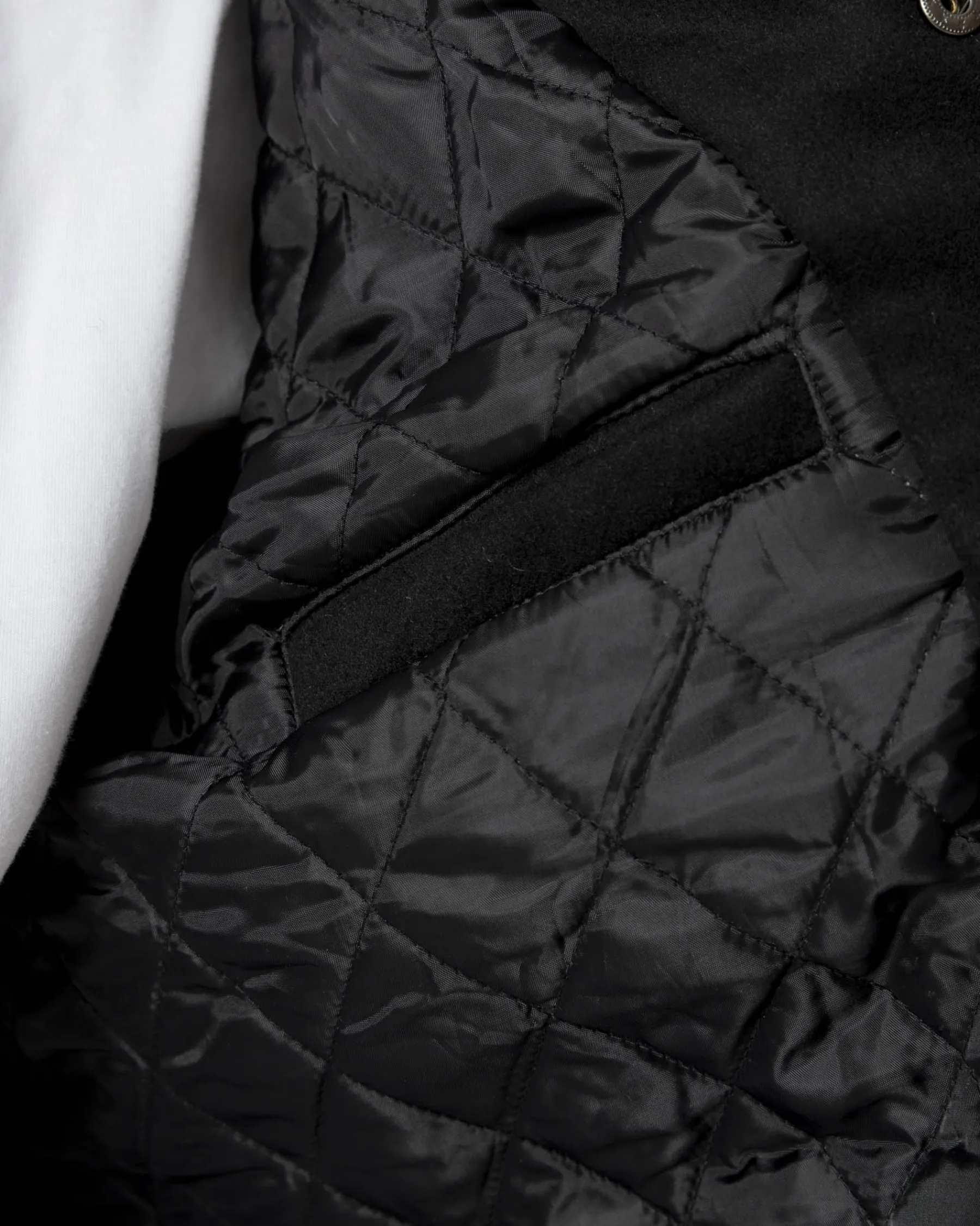 Vestes|JACKER BIG PHARMA VARSITY JACKET - BLACK