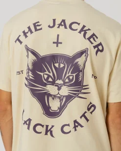 T-shirts|JACKER BLACK CATS T-SHIRT - BEIGE