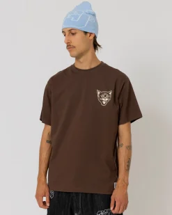 T-shirts|JACKER BLACK CATS T-SHIRT - BROWN