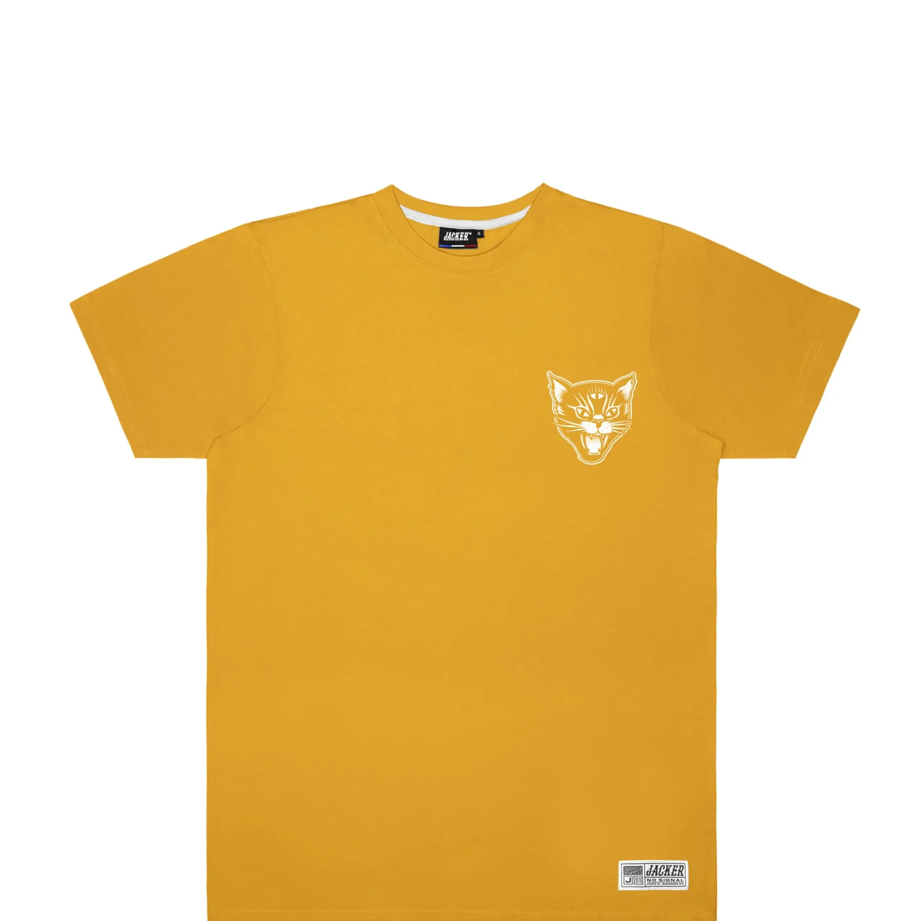 T-shirts|JACKER BLACK CATS - T-SHIRT - MUSTARD