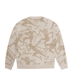 Knit|Vestes|JACKER CARDIGAN KNIT DEVILS DANCE - BEIGE