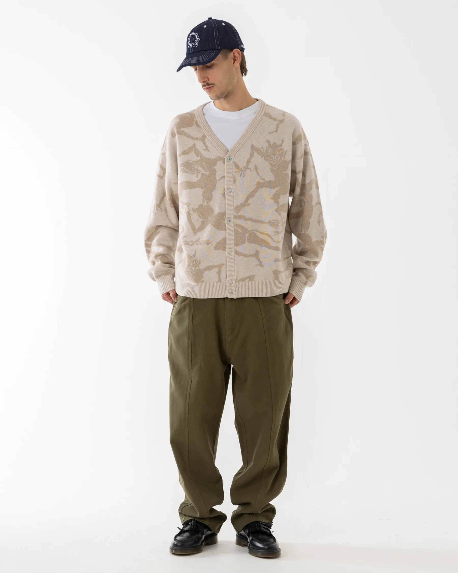 Knit|Vestes|JACKER CARDIGAN KNIT DEVILS DANCE - BEIGE