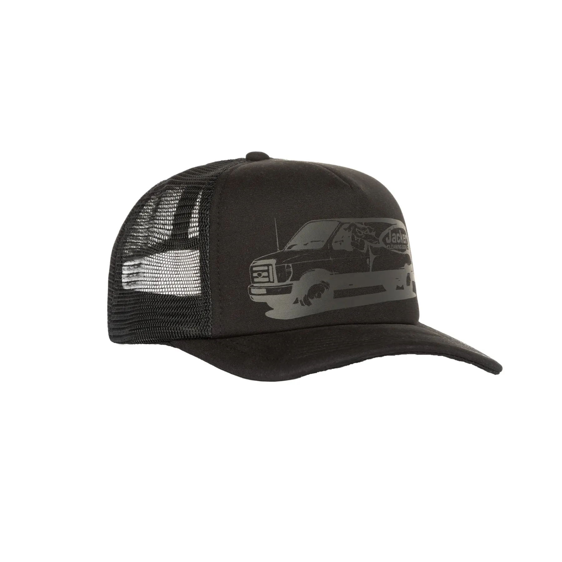Headwear|JACKER CLEANER TRUCKER CAP - BLACK