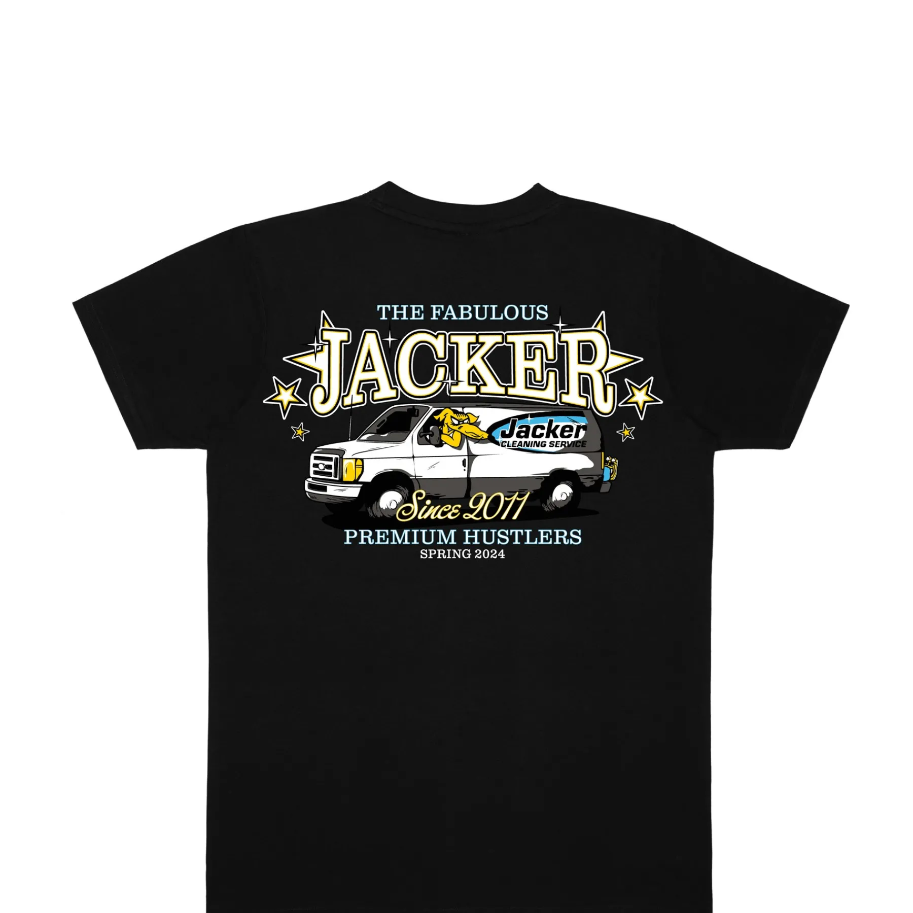 T-shirts|JACKER CLEANER T-SHIRT - BLACK