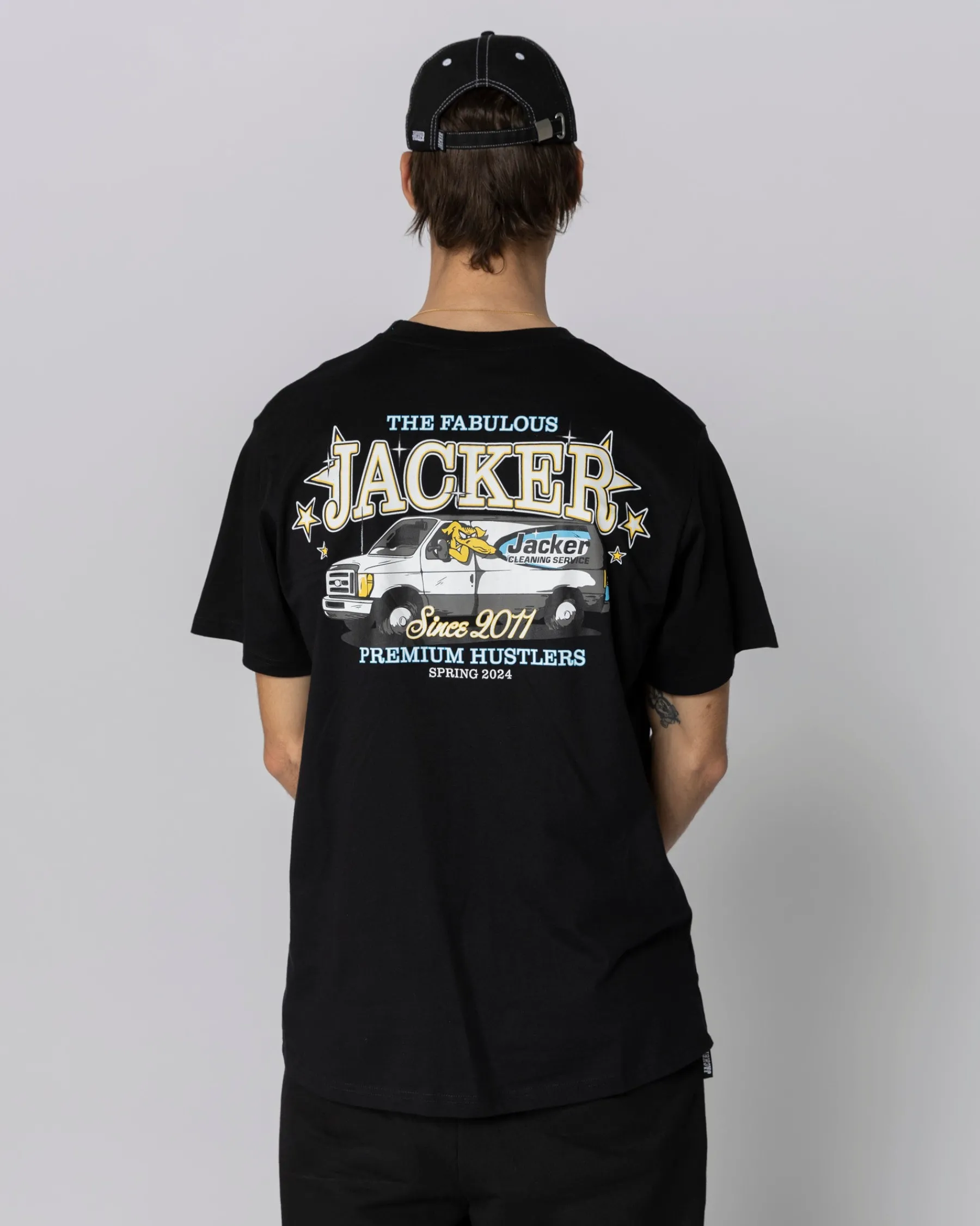 T-shirts|JACKER CLEANER T-SHIRT - BLACK