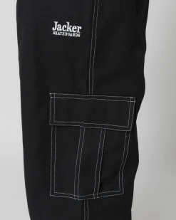 Pantalons & Shorts|JACKER CONTRAST CARGO PANT - BLACK