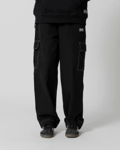 Pantalons & Shorts|JACKER CONTRAST CARGO PANT - BLACK