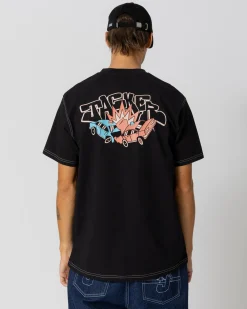 T-shirts|JACKER CRASH CAR T-SHIRT - BLACK