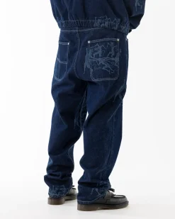 Pantalons & Shorts|JACKER DEVILS DANCE DENIM BAGGY PANT - AOP