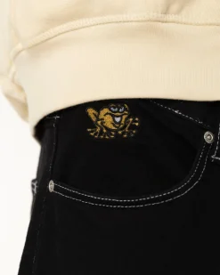 Pantalons & Shorts|JACKER DISTILLERY BAGGY DENIM PANT - BLACK