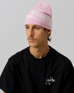 Headwear|JACKER EURO STRIPE BEANIE - PINK