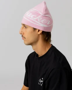 Headwear|JACKER EURO STRIPE BEANIE - PINK