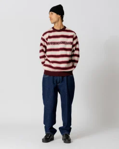 Knit|Sweats|JACKER EURO STRIPE KNIT CREWNECK - MULTI