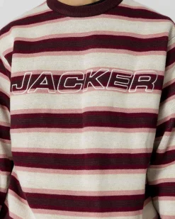 Knit|Sweats|JACKER EURO STRIPE KNIT CREWNECK - MULTI