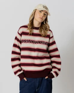 Knit|Sweats|JACKER EURO STRIPE KNIT CREWNECK - MULTI