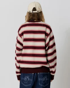 Knit|Sweats|JACKER EURO STRIPE KNIT CREWNECK - MULTI