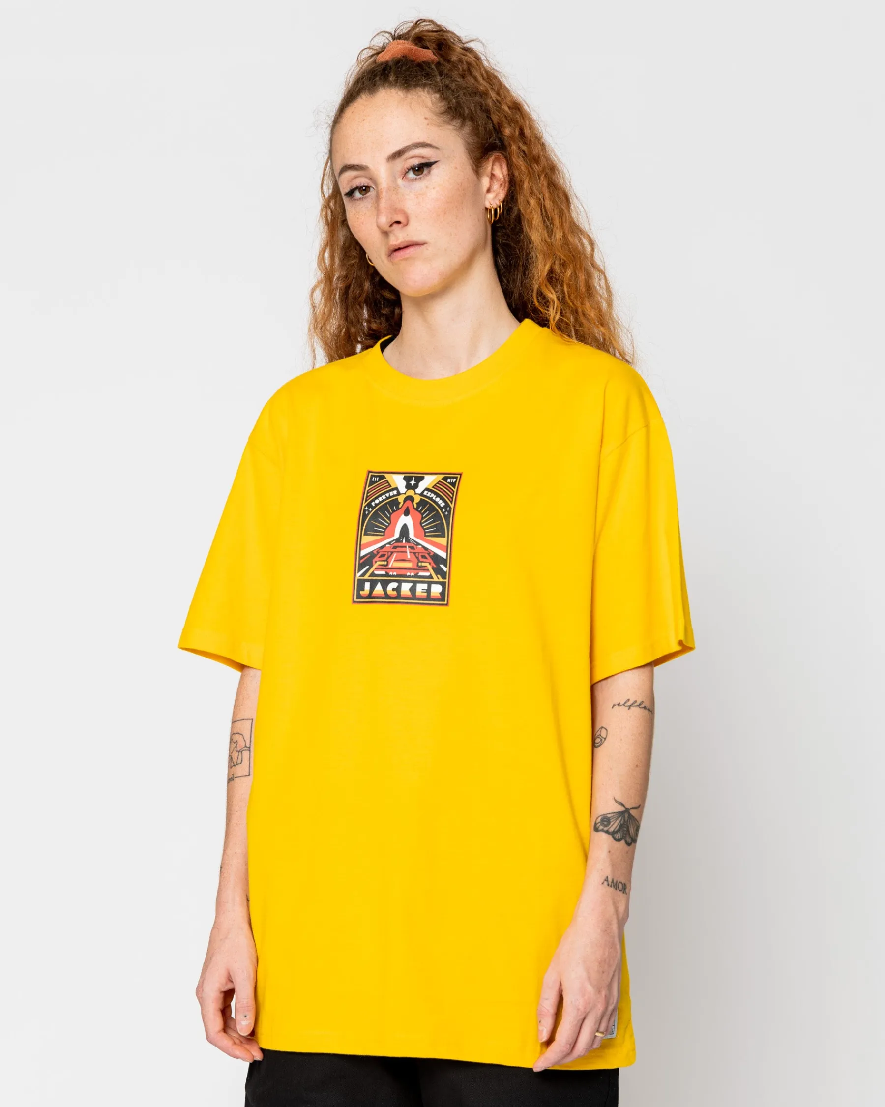T-shirts|JACKER EXPLORER - T-SHIRT - YELLOW