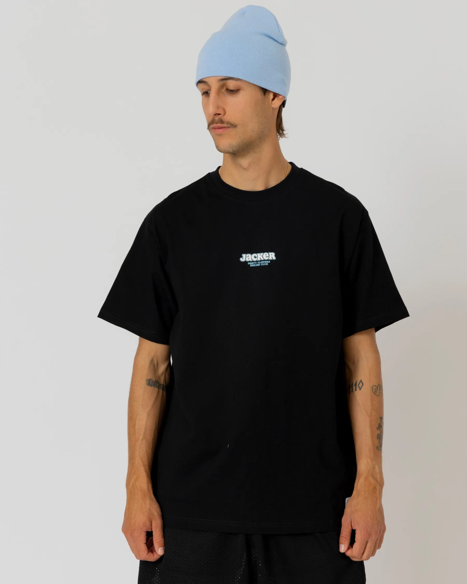 T-shirts|JACKER FIGHT FLOWER T-SHIRT - BLACK