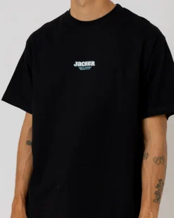 T-shirts|JACKER FIGHT FLOWER T-SHIRT - BLACK