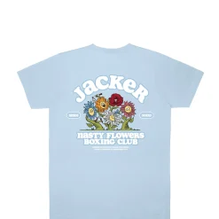 T-shirts|JACKER FIGHT FLOWER T-SHIRT - BLUE