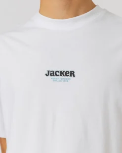 T-shirts|JACKER FIGHT FLOWER T-SHIRT - WHITE
