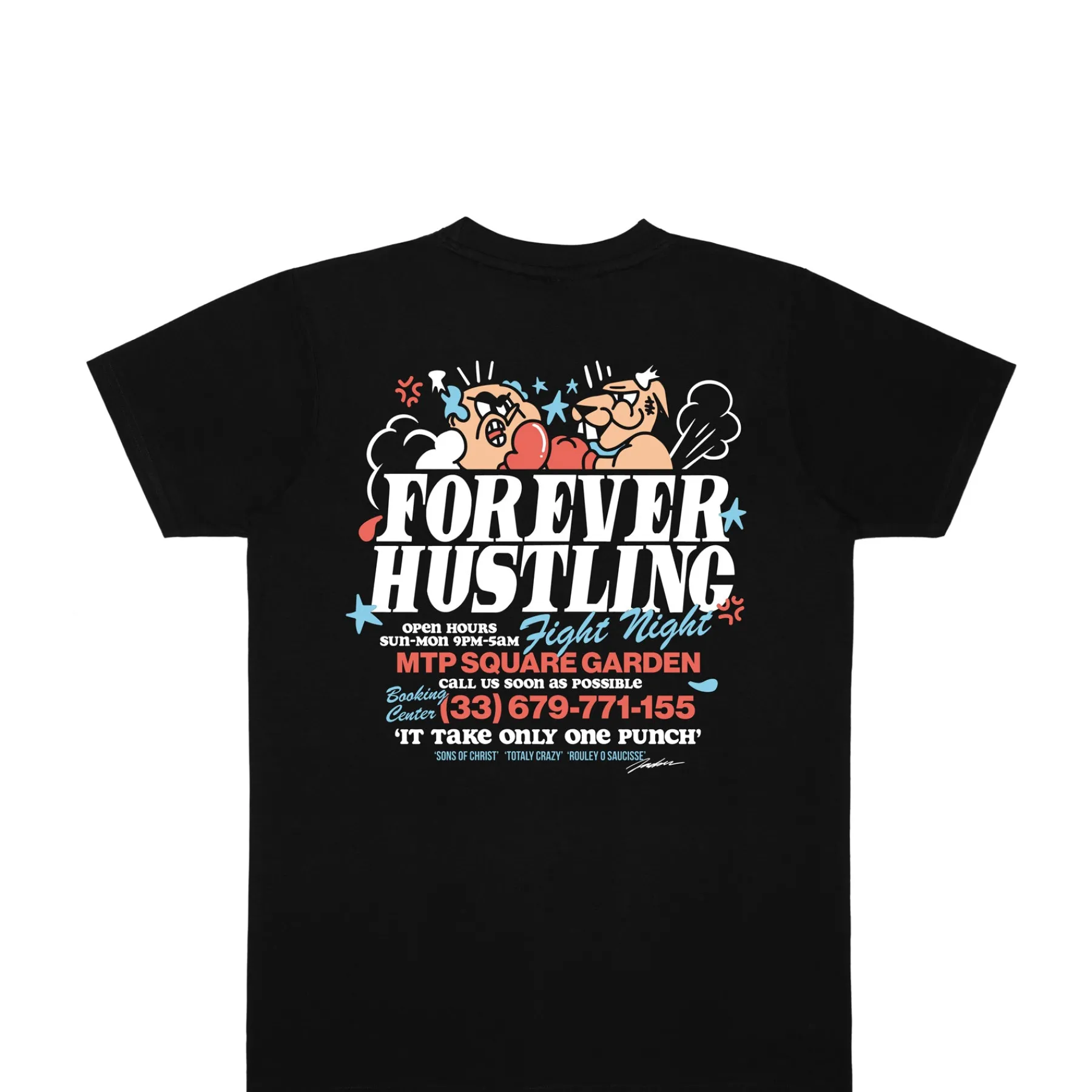 T-shirts|JACKER FIGHT T-SHIRT - BLACK