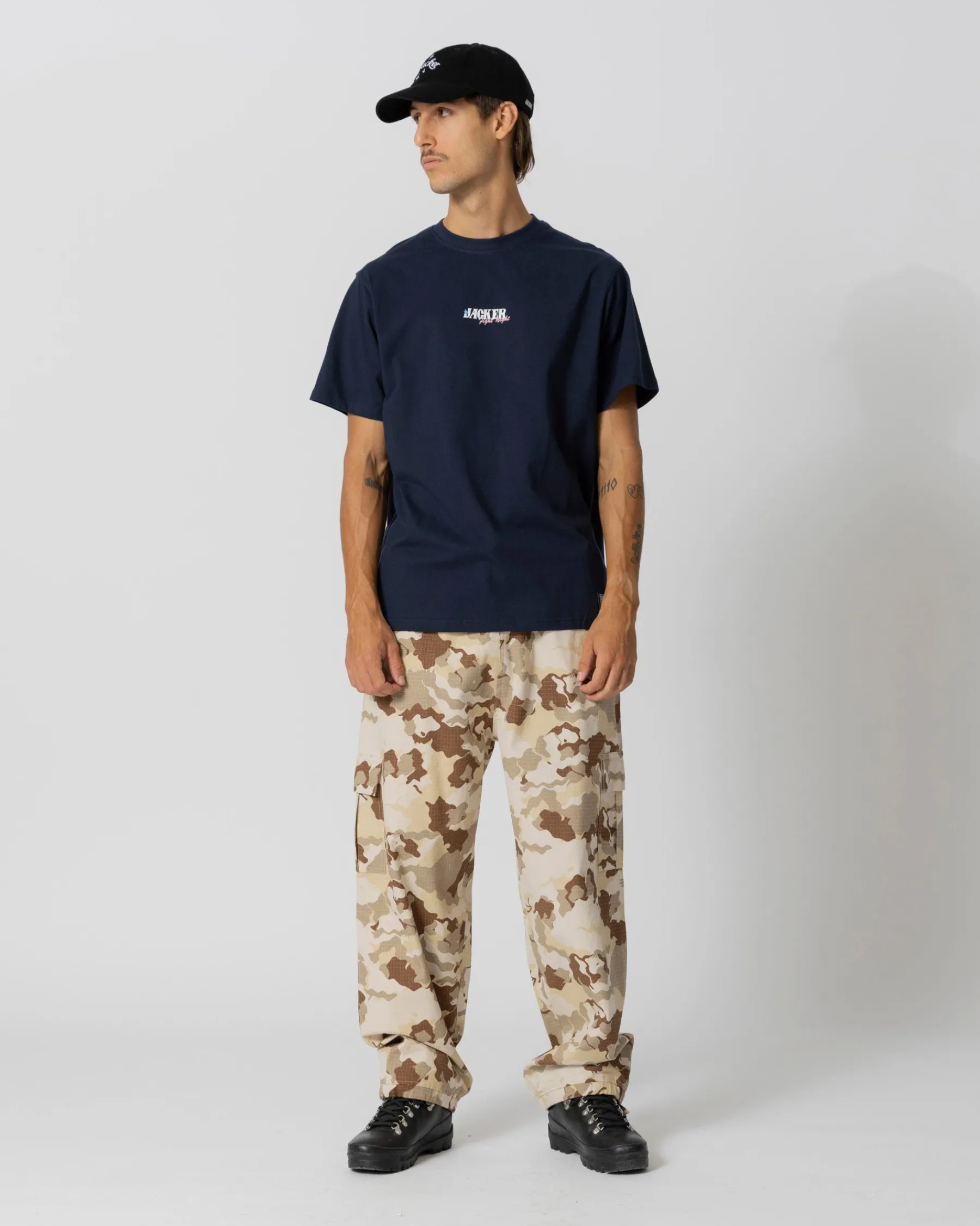 T-shirts|JACKER FIGHT T-SHIRT - NAVY