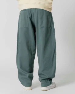Pantalons & Shorts|JACKER FLOP TWILL EXTRA BAGGY PANT - TEAL