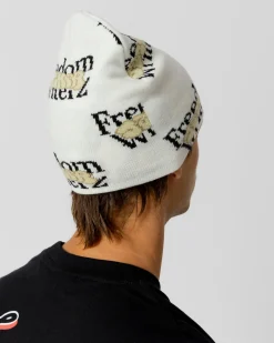 Headwear|JACKER FREEDOM WRITERZ BEANIE - BEIGE