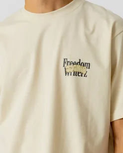 T-shirts|JACKER FREEDOM WRITERZ T-SHIRT - BEIGE
