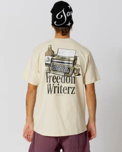 T-shirts|JACKER FREEDOM WRITERZ T-SHIRT - BEIGE