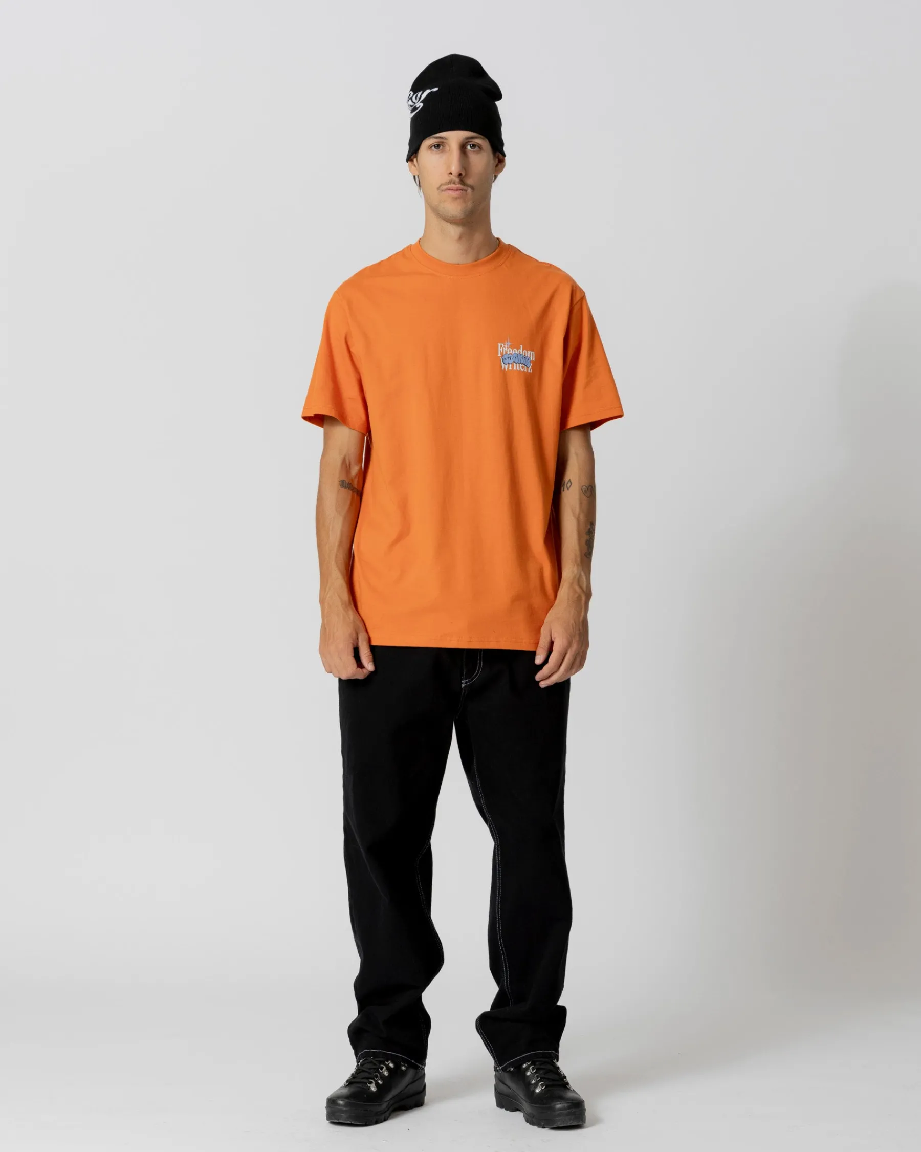 T-shirts|JACKER FREEDOM WRITERZ T-SHIRT - ORANGE