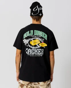 T-shirts|JACKER GOLD DIGGER T-SHIRT - BLACK