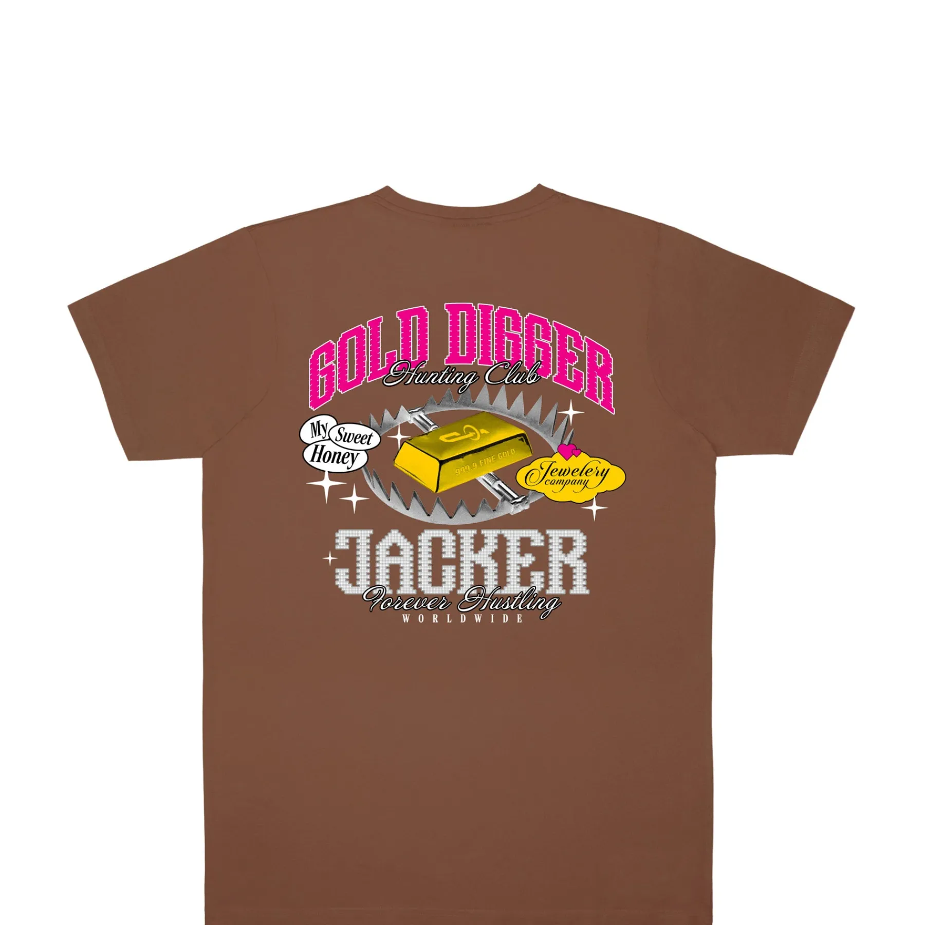 T-shirts|JACKER GOLD DIGGER T-SHIRT - BROWN