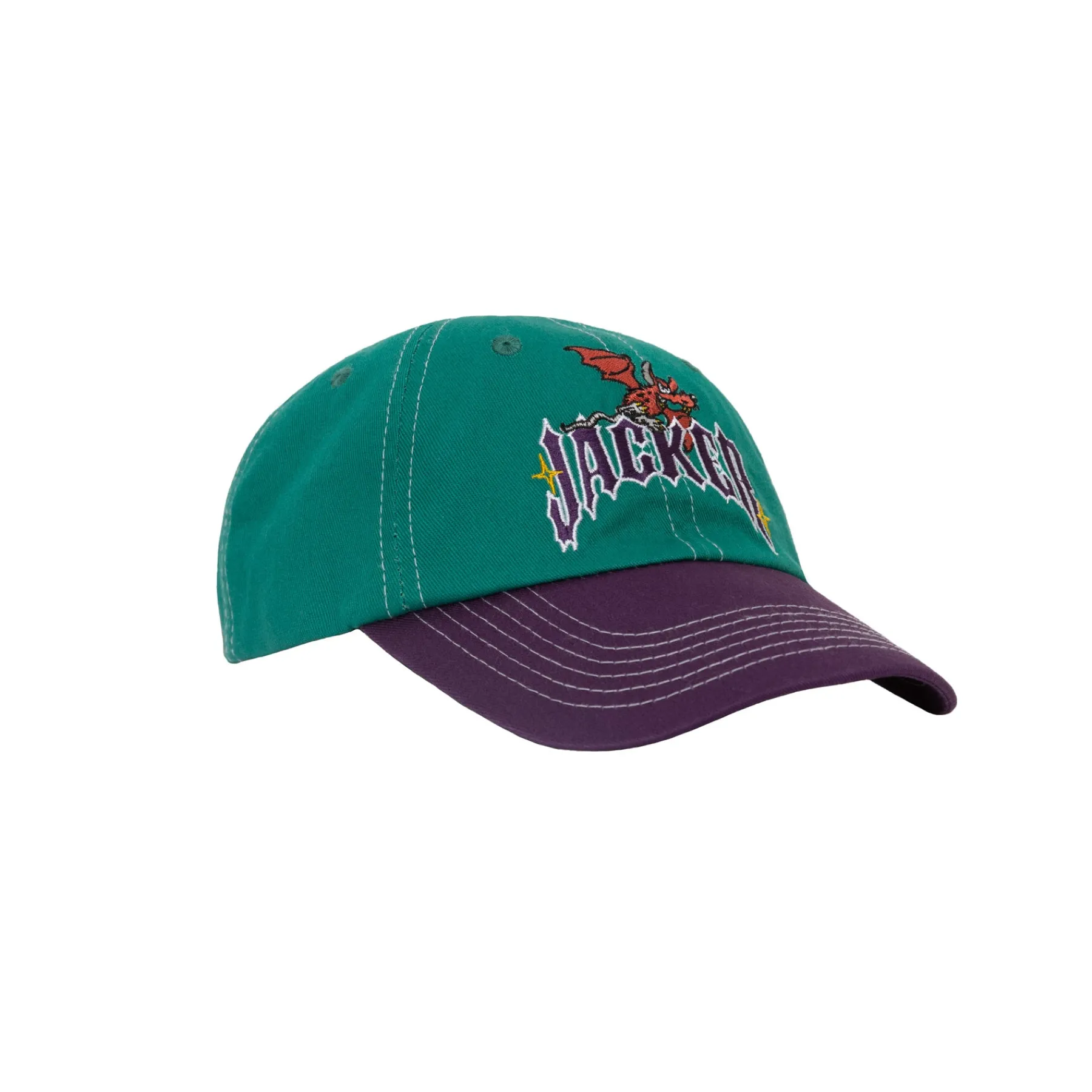 Headwear|JACKER HELLS BELLS CAP - GREEN / PURPLE