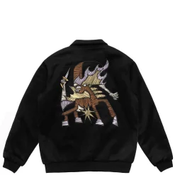 Vestes|JACKER HORSICA VARSITY JACKET - BLACK