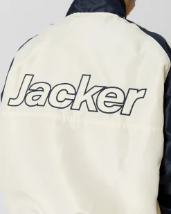 Vestes|JACKER JFC TRACKSUIT JACKET - BEIGE / NAVY