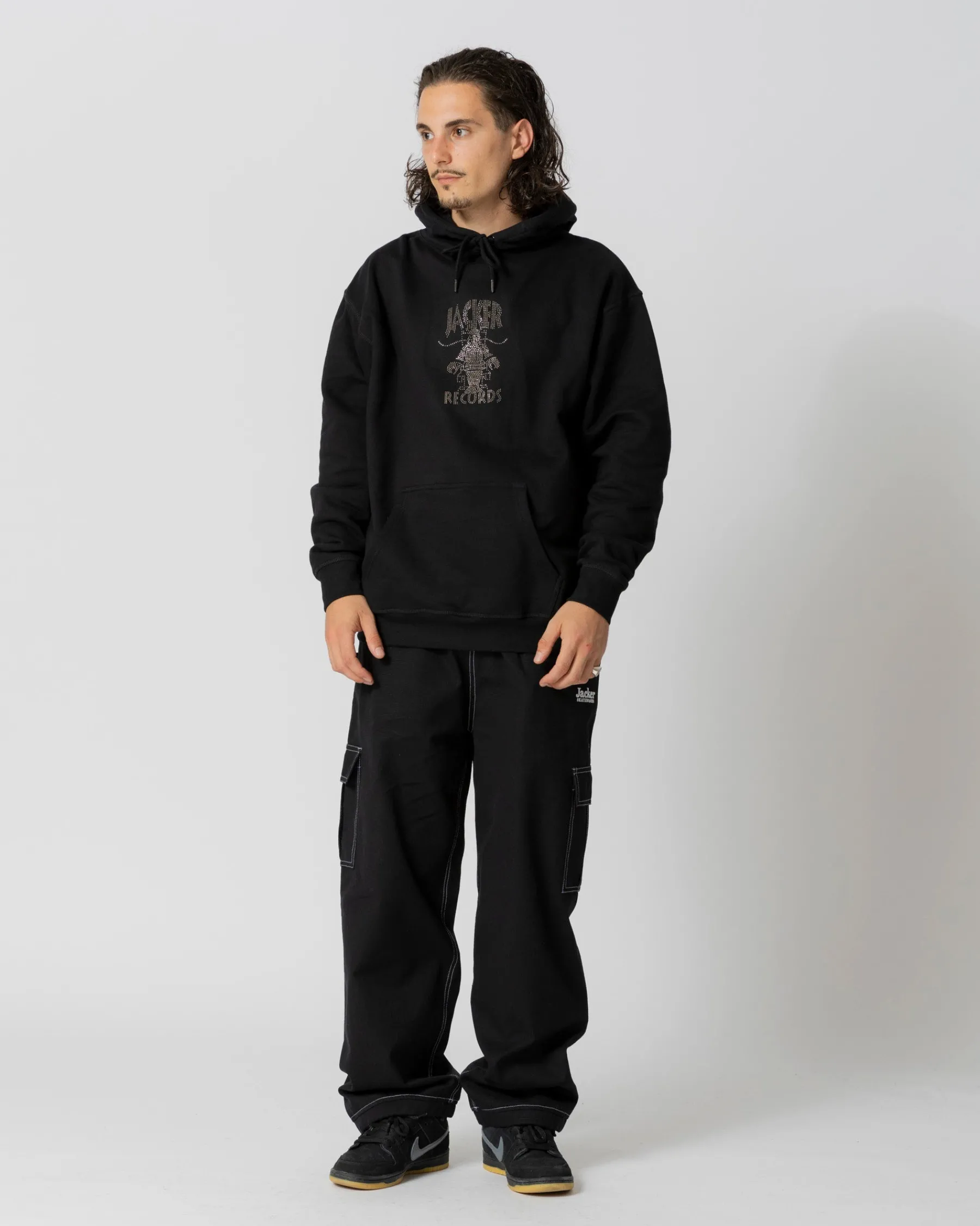 Sweats|JACKER LOBSTER SERVICE HOODIE - BLACK