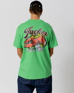 T-shirts|JACKER LOBSTER SERVICE T-SHIRT - GREEN
