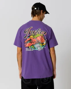 T-shirts|JACKER LOBSTER SERVICE T-SHIRT - PURPLE