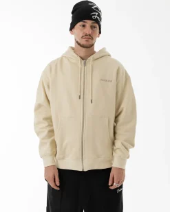 Sweats|JACKER NOTORIOUS ZIPPED HOODIE - BEIGE